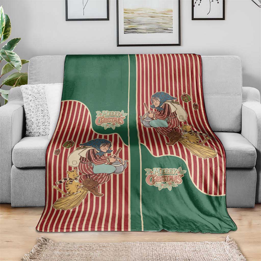 Western Yoke Blanket Befana Merry Christmas Retro Style - Wonder Print Shop