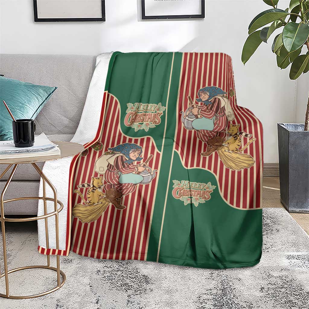 Western Yoke Blanket Befana Merry Christmas Retro Style - Wonder Print Shop
