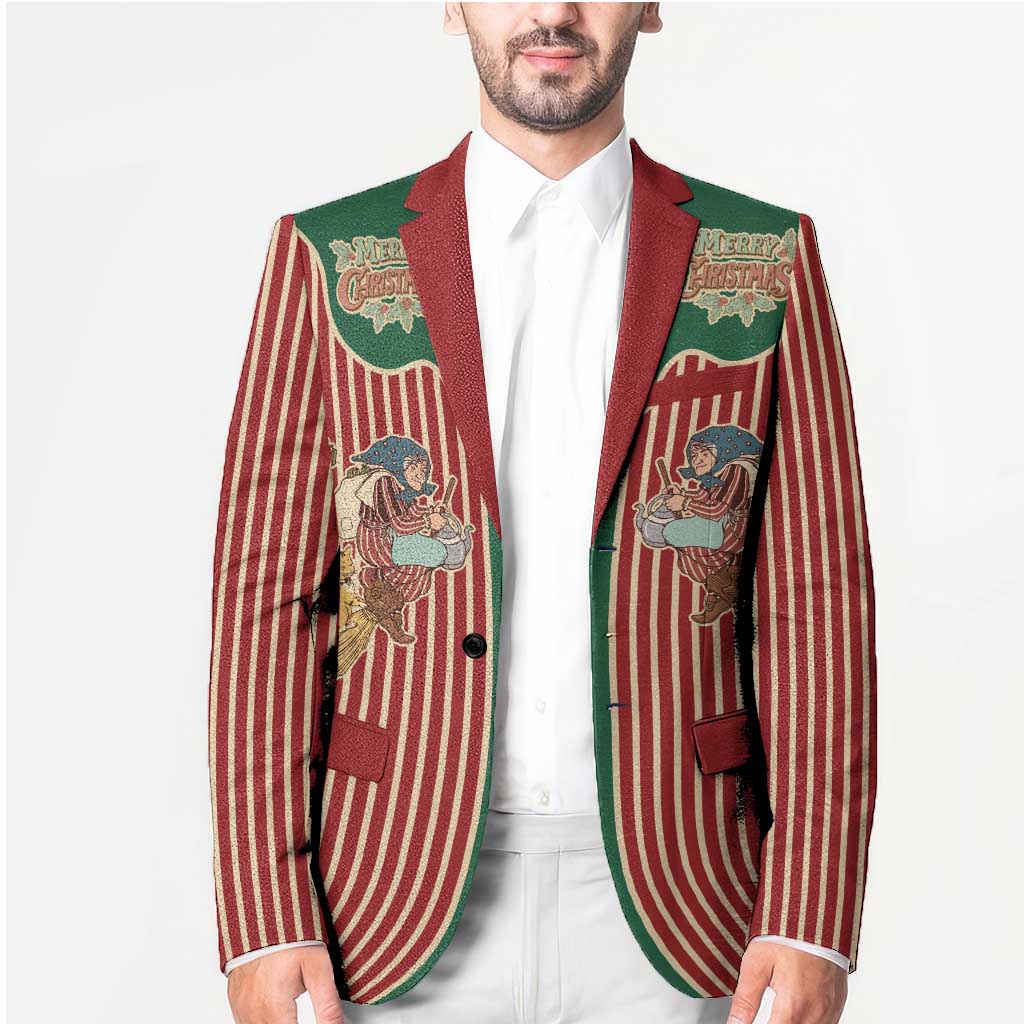 Western Yoke Blazer Befana Merry Christmas Retro Style - Wonder Print Shop