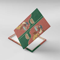 Western Yoke Canvas Wall Art Befana Merry Christmas Retro Style - Wonder Print Shop