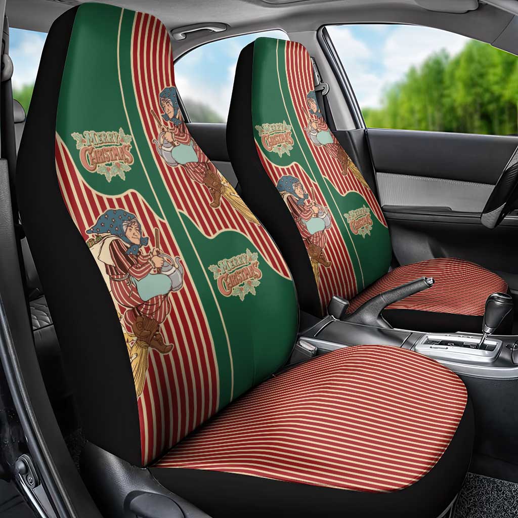 Western Yoke Car Seat Cover Befana Merry Christmas Retro Style - Wonder Print Shop