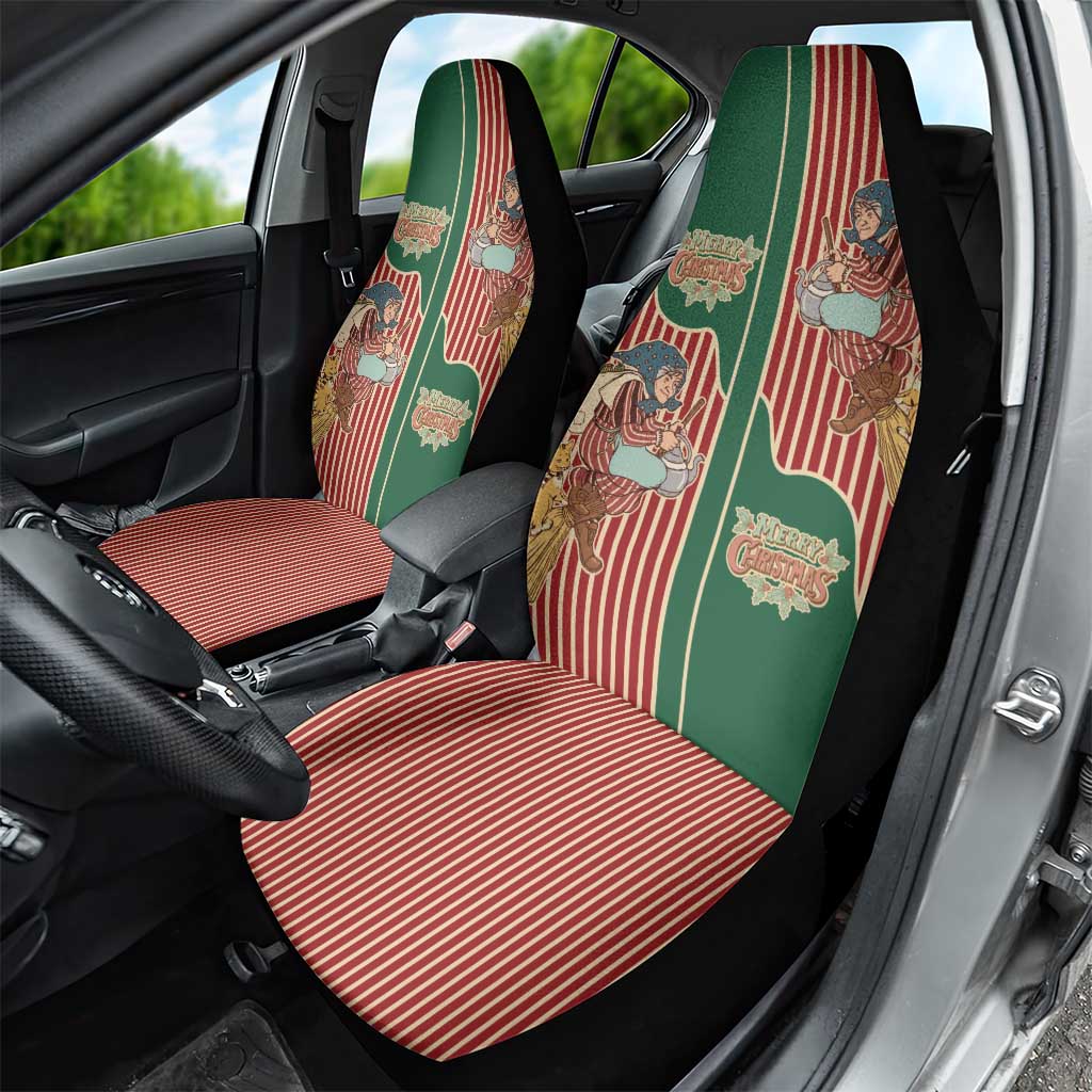 Western Yoke Car Seat Cover Befana Merry Christmas Retro Style - Wonder Print Shop