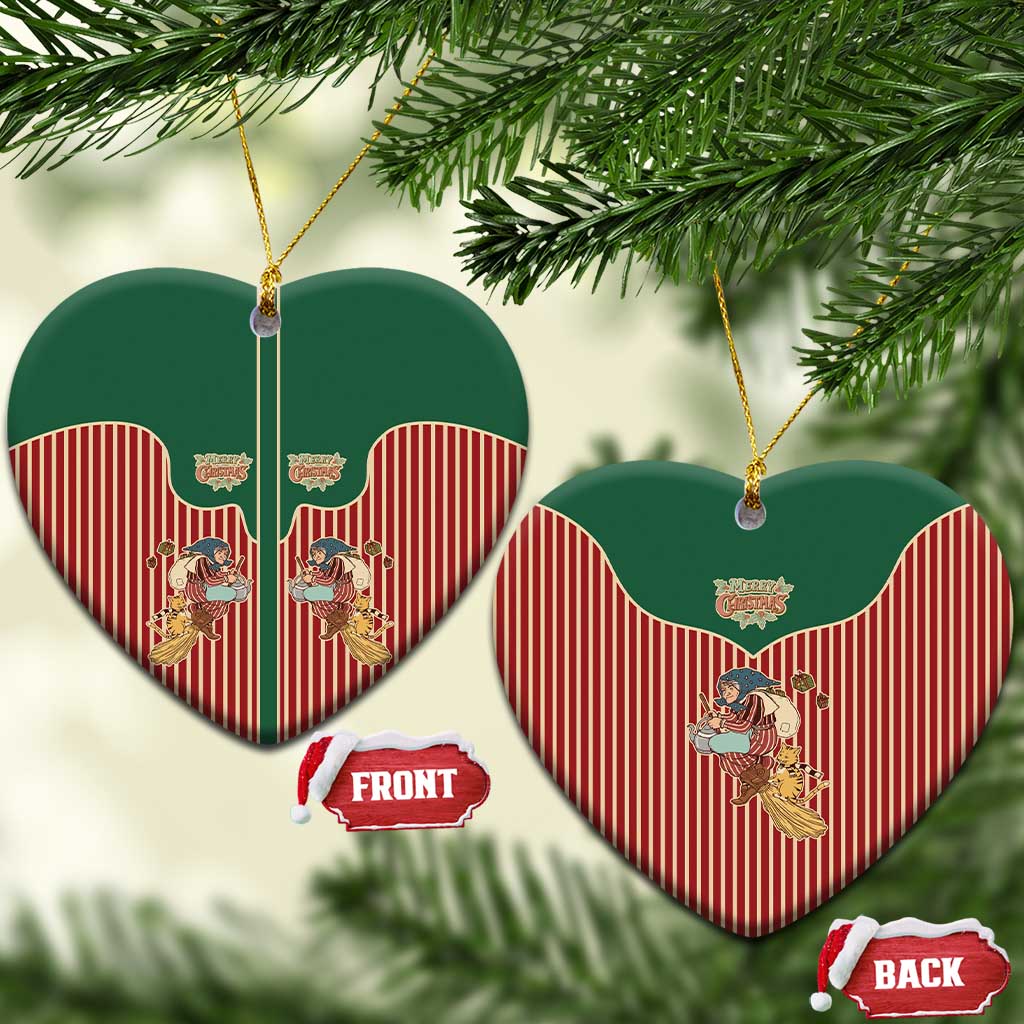 Western Yoke Ceramic Ornament Befana Merry Christmas Retro Style - Wonder Print Shop