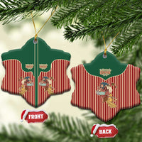 Western Yoke Ceramic Ornament Befana Merry Christmas Retro Style - Wonder Print Shop