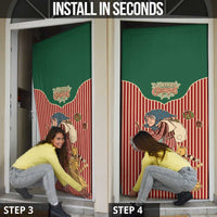 Western Yoke Door Cover Befana Merry Christmas Retro Style - Wonder Print Shop