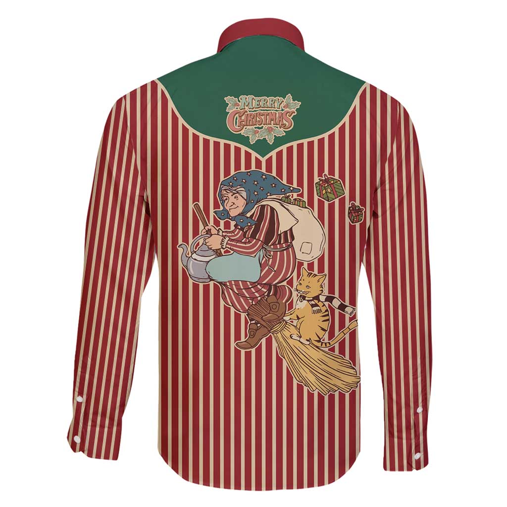 Western Yoke Family Matching Mermaid Dress and Hawaiian Shirt Befana Merry Christmas Retro Style - Wonder Print Shop