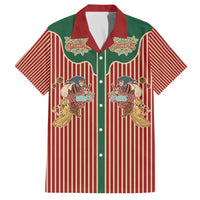 Western Yoke Family Matching Off The Shoulder Long Sleeve Dress and Hawaiian Shirt Befana Merry Christmas Retro Style - Wonder Print Shop