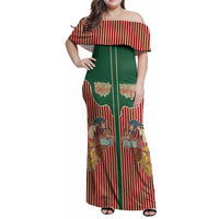 Western Yoke Family Matching Off Shoulder Maxi Dress and Hawaiian Shirt Befana Merry Christmas Retro Style - Wonder Print Shop