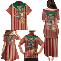 Western Yoke Family Matching Puletasi and Hawaiian Shirt Befana Merry Christmas Retro Style - Wonder Print Shop