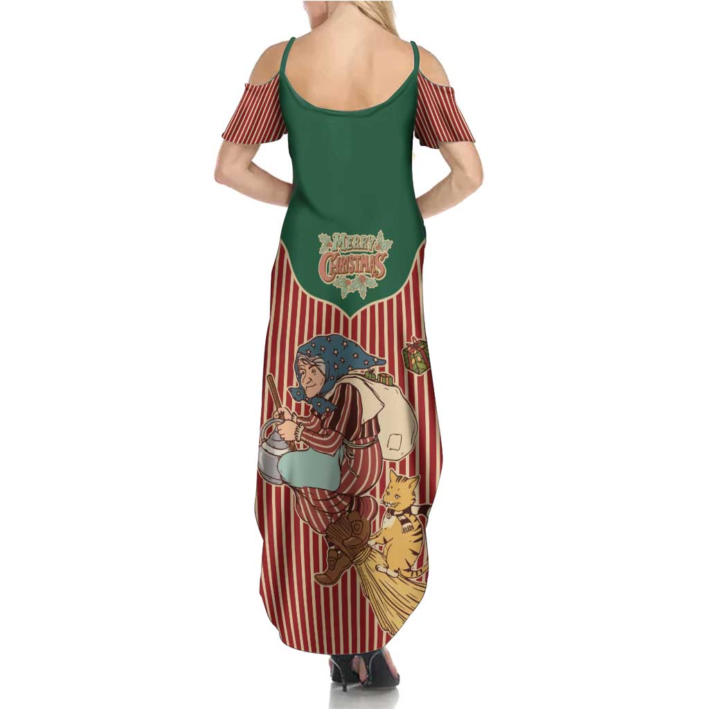 Western Yoke Family Matching Summer Maxi Dress and Hawaiian Shirt Befana Merry Christmas Retro Style - Wonder Print Shop