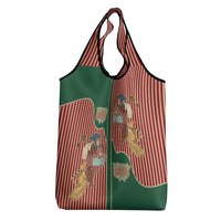 Western Yoke Grocery Bag Befana Merry Christmas Retro Style - Wonder Print Shop