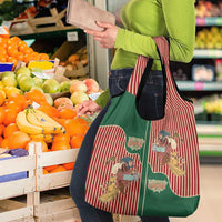 Western Yoke Grocery Bag Befana Merry Christmas Retro Style - Wonder Print Shop
