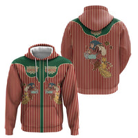Western Yoke Hoodie Befana Merry Christmas Retro Style - Wonder Print Shop