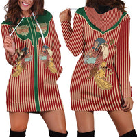 Western Yoke Hoodie Dress Befana Merry Christmas Retro Style - Wonder Print Shop