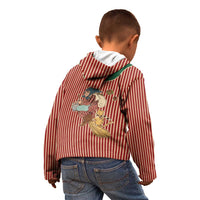 Western Yoke Kid Hoodie Befana Merry Christmas Retro Style - Wonder Print Shop