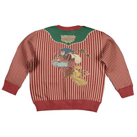 Western Yoke Kid Ugly Christmas Sweater Befana Merry Christmas Retro Style - Wonder Print Shop