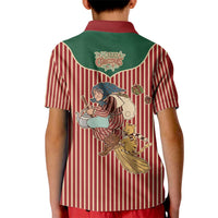 Western Yoke Kid Polo Shirt Befana Merry Christmas Retro Style - Wonder Print Shop