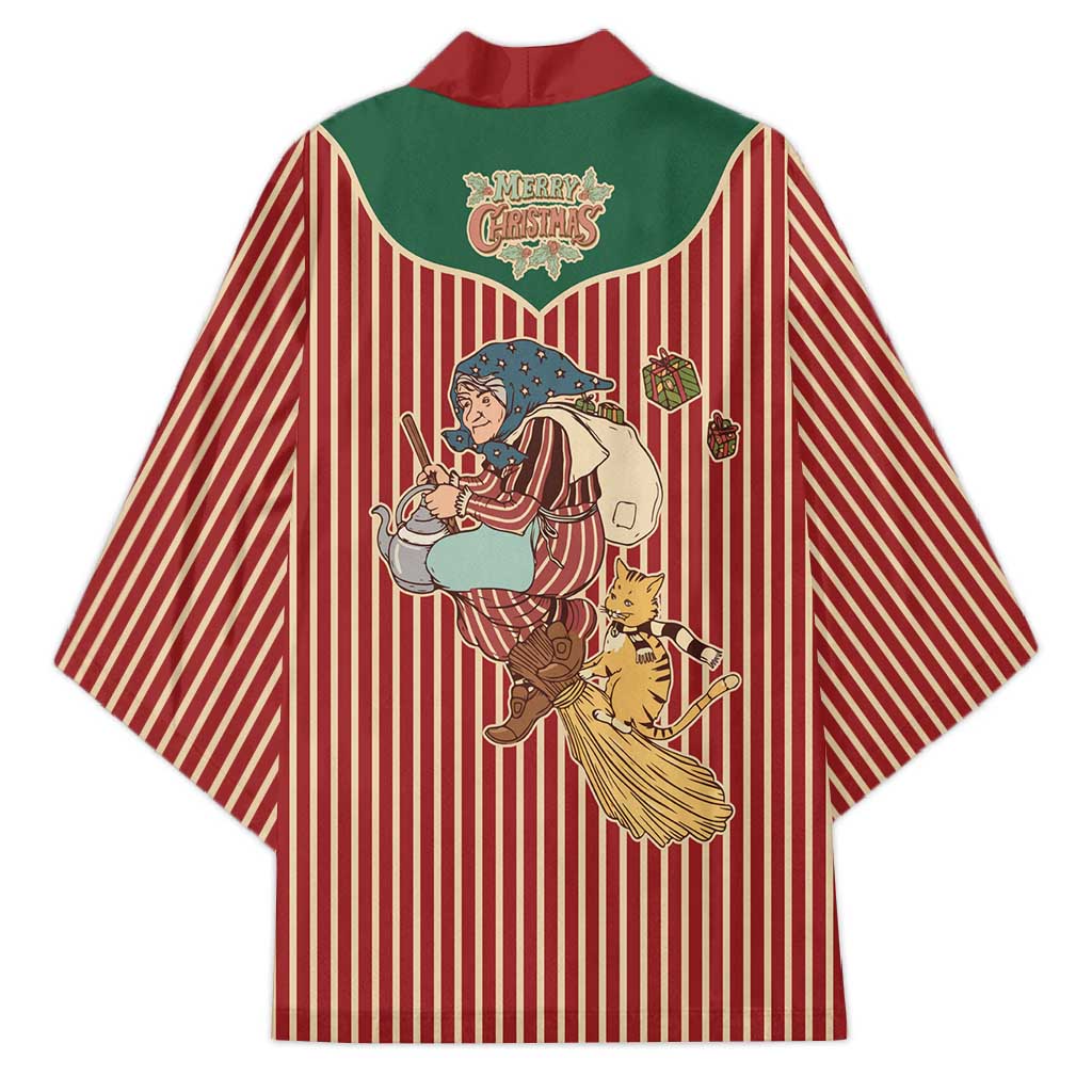 Western Yoke Kimono Befana Merry Christmas Retro Style - Wonder Print Shop