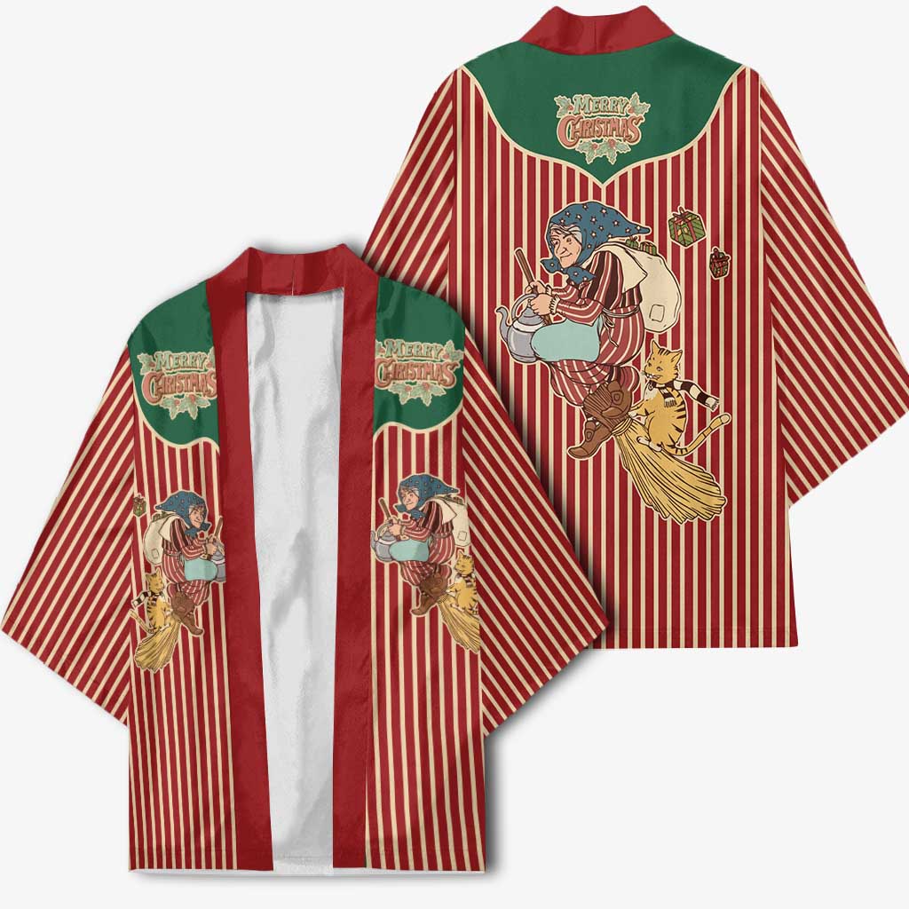Western Yoke Kimono Befana Merry Christmas Retro Style - Wonder Print Shop