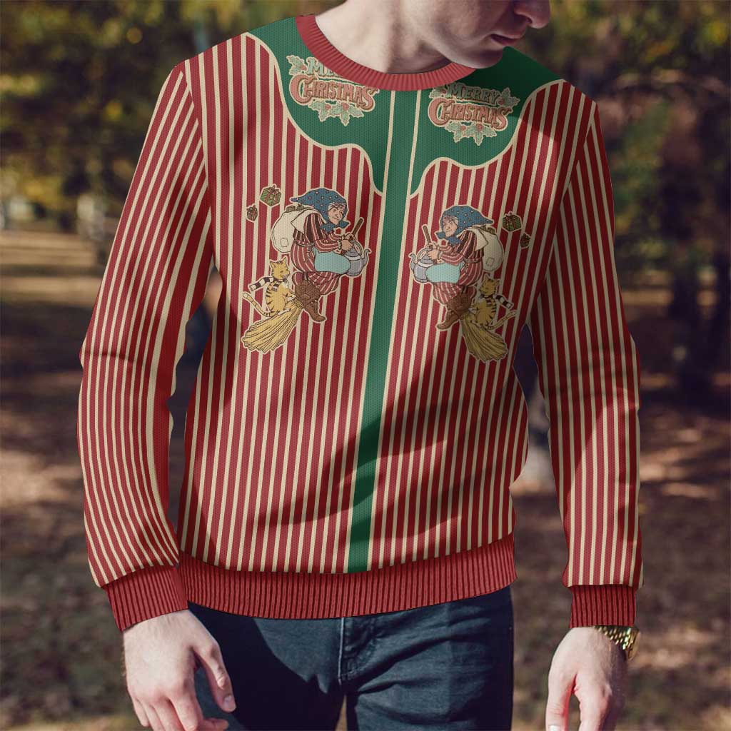 Western Yoke Ugly Christmas Sweater Befana Merry Christmas Retro Style - Wonder Print Shop