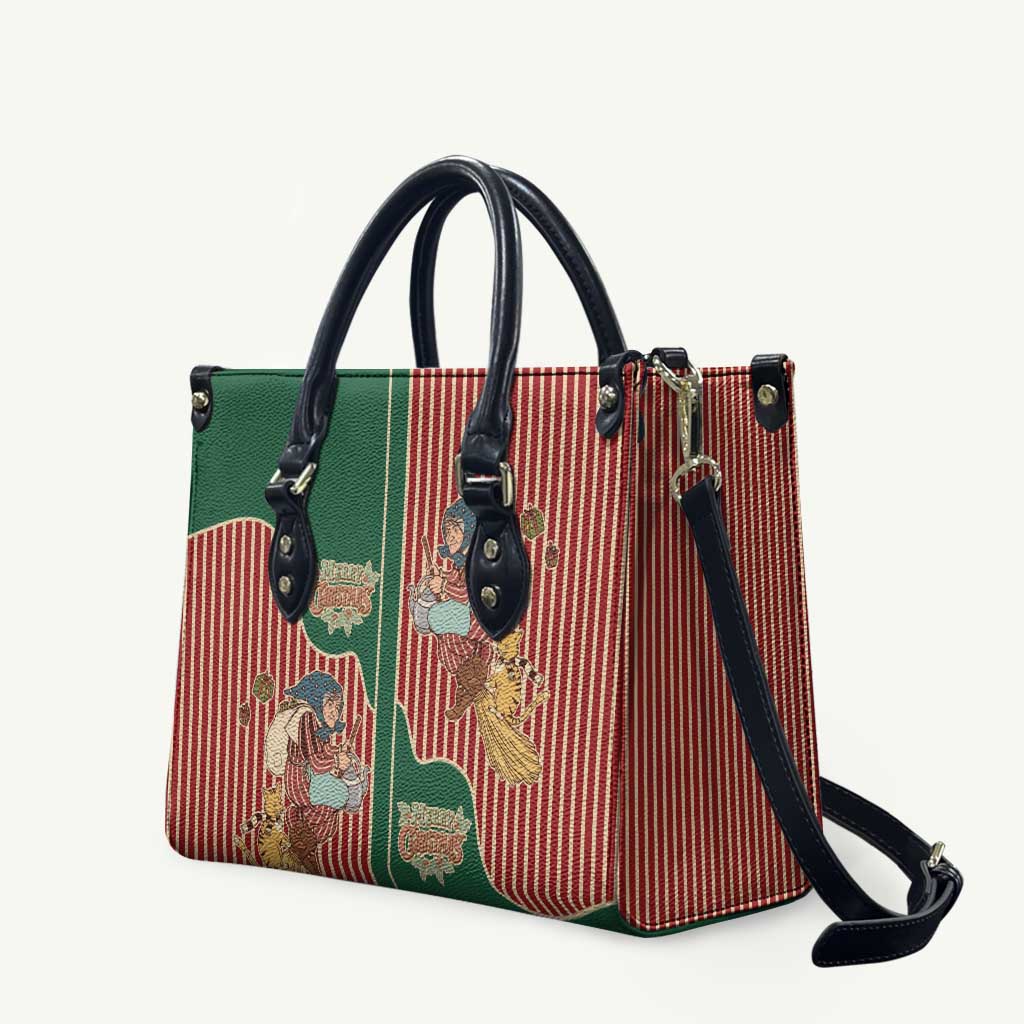 Western Yoke Leather Bag Befana Merry Christmas Retro Style - Wonder Print Shop