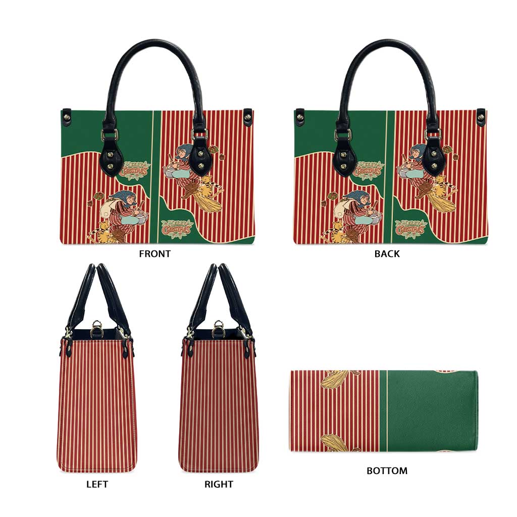 Western Yoke Leather Bag Befana Merry Christmas Retro Style - Wonder Print Shop