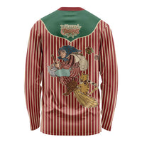 Western Yoke Long Sleeve Shirt Befana Merry Christmas Retro Style - Wonder Print Shop