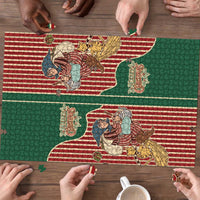 Western Yoke Puzzle Befana Merry Christmas Retro Style - Wonder Print Shop