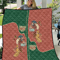 Western Yoke Quilt Befana Merry Christmas Retro Style - Wonder Print Shop