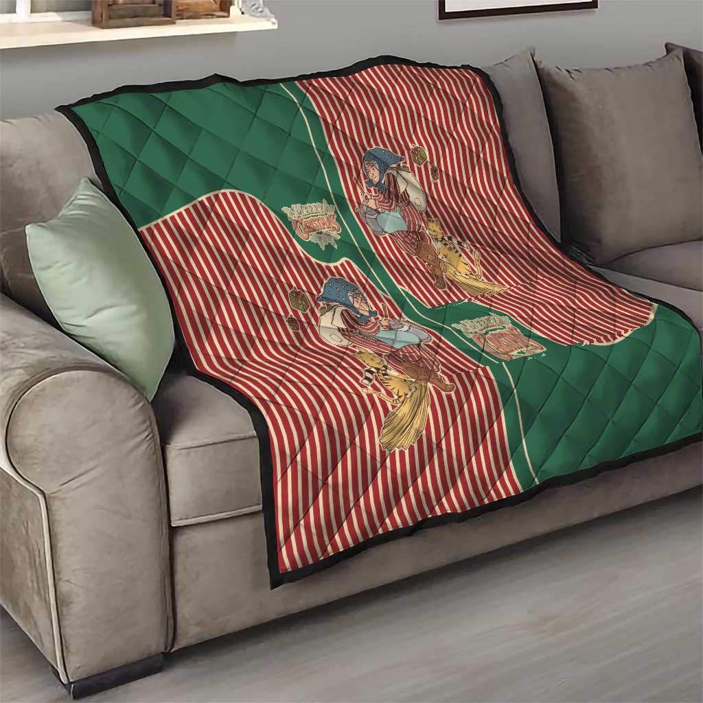 Western Yoke Quilt Befana Merry Christmas Retro Style - Wonder Print Shop