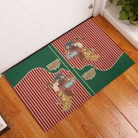 Western Yoke Rubber Doormat Befana Merry Christmas Retro Style - Wonder Print Shop