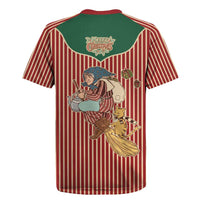 Western Yoke Rugby Jersey Befana Merry Christmas Retro Style - Wonder Print Shop