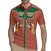 Western Yoke Rugby Jersey Befana Merry Christmas Retro Style - Wonder Print Shop