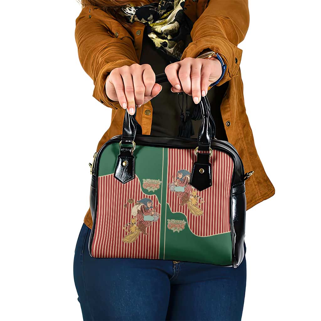Western Yoke Shoulder Handbag Befana Merry Christmas Retro Style - Wonder Print Shop