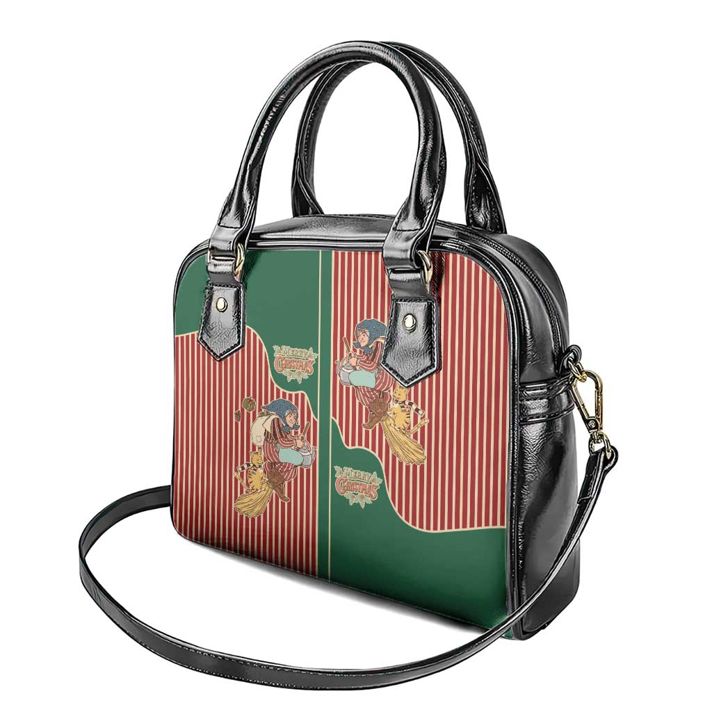 Western Yoke Shoulder Handbag Befana Merry Christmas Retro Style - Wonder Print Shop