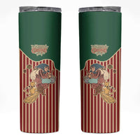 Western Yoke Skinny Tumbler Befana Merry Christmas Retro Style - Wonder Print Shop