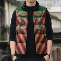 Western Yoke Sleeveless Puffer Jacket Befana Merry Christmas Retro Style - Wonder Print Shop