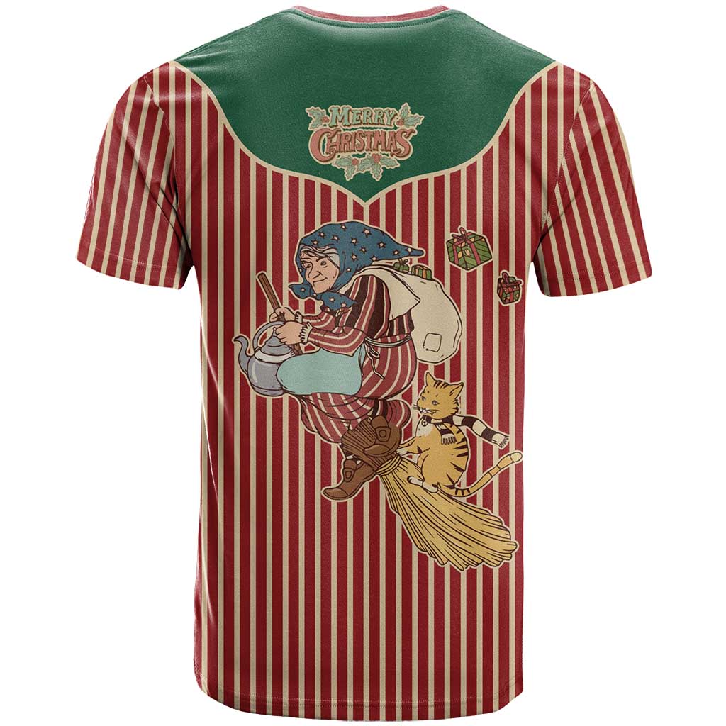 Western Yoke T Shirt Befana Merry Christmas Retro Style - Wonder Print Shop