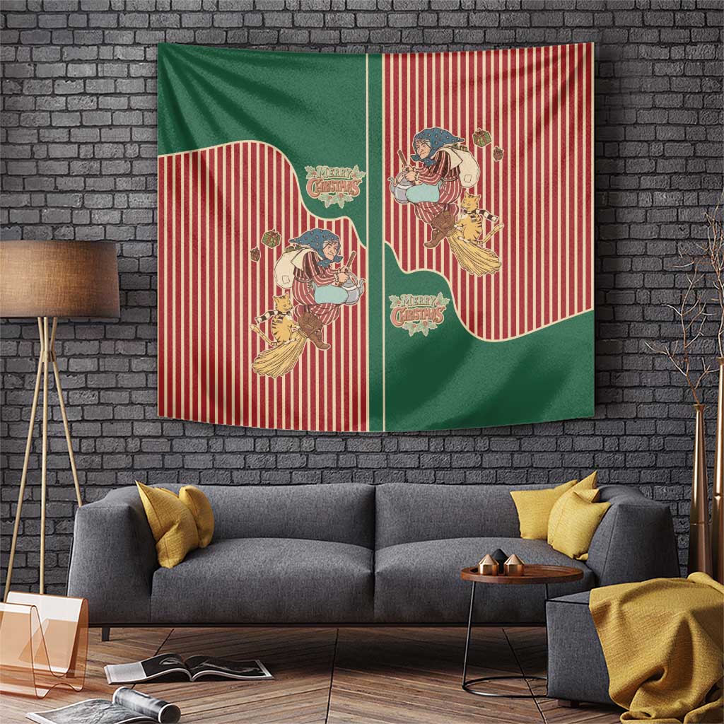 Western Yoke Tapestry Befana Merry Christmas Retro Style - Wonder Print Shop