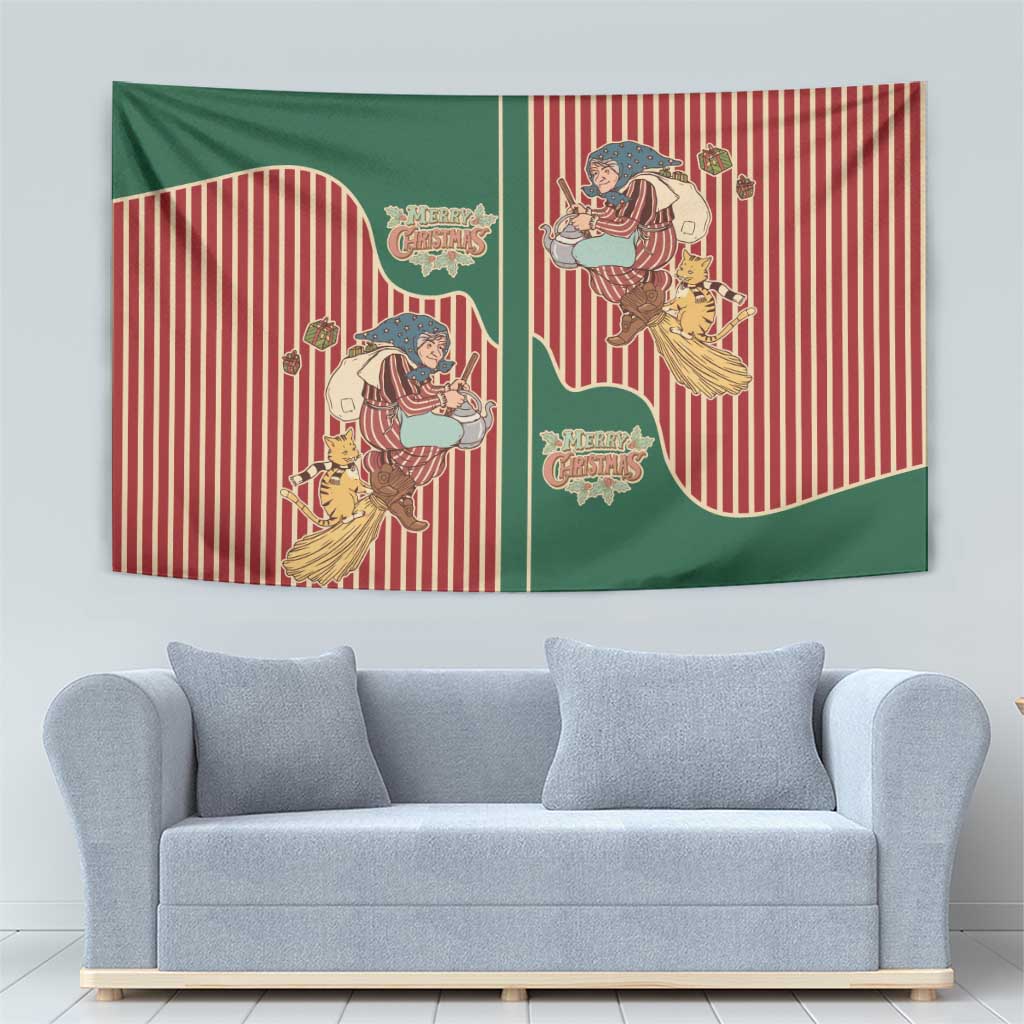 Western Yoke Tapestry Befana Merry Christmas Retro Style - Wonder Print Shop