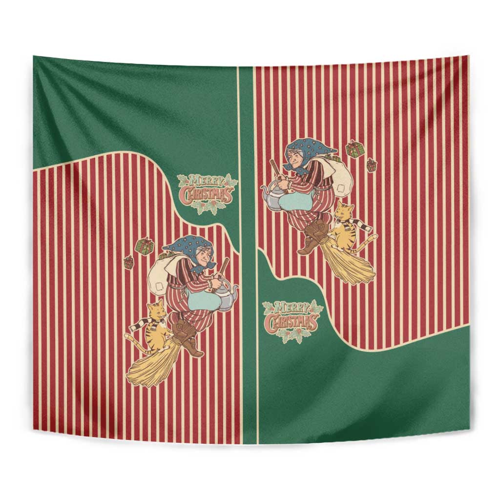 Western Yoke Tapestry Befana Merry Christmas Retro Style - Wonder Print Shop