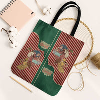 Western Yoke Tote Bag Befana Merry Christmas Retro Style - Wonder Print Shop