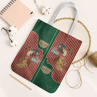Western Yoke Tote Bag Befana Merry Christmas Retro Style - Wonder Print Shop