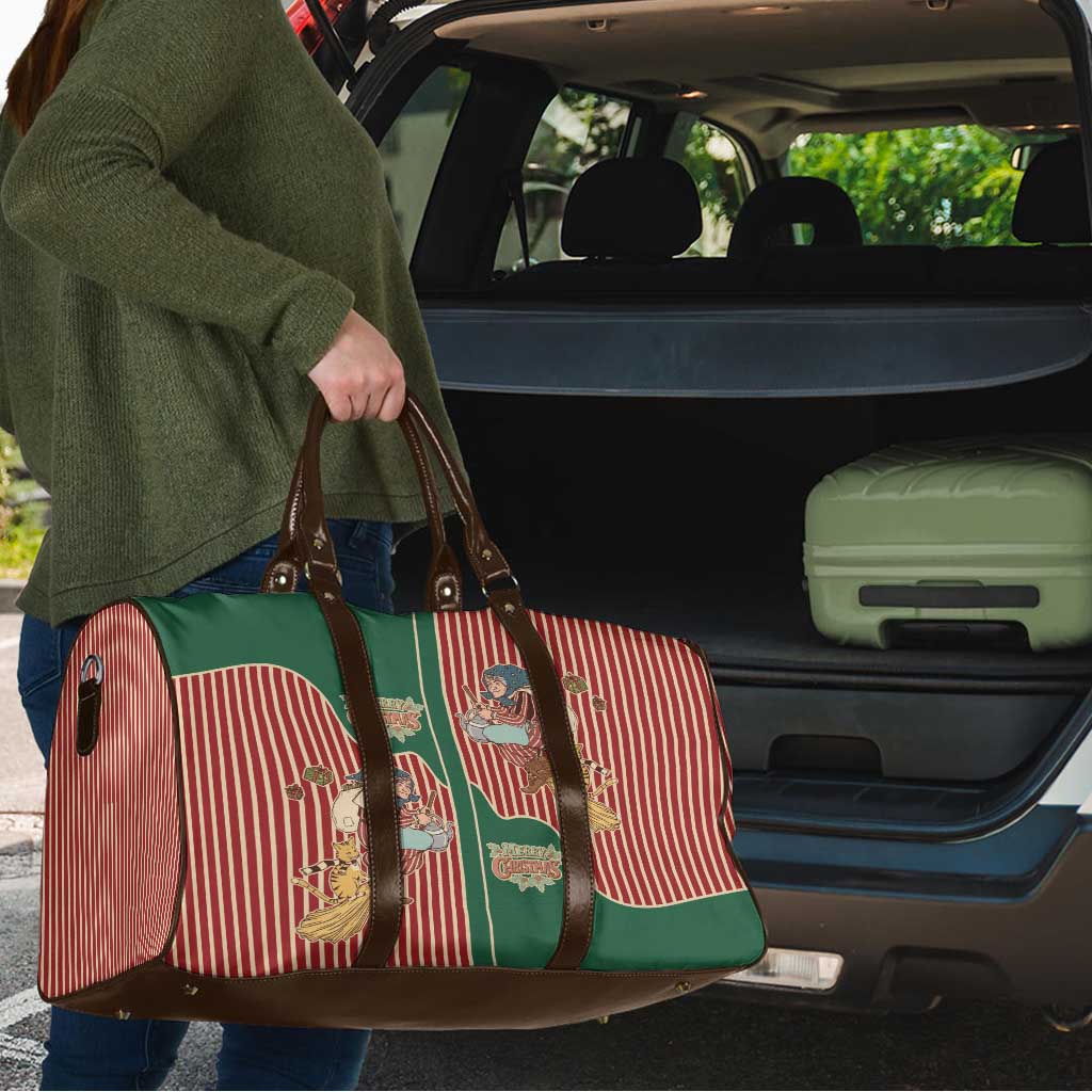 Western Yoke Travel Bag Befana Merry Christmas Retro Style - Wonder Print Shop
