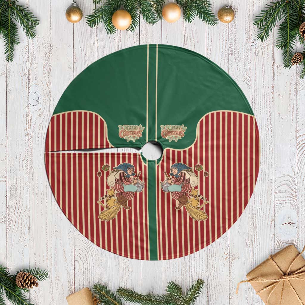 Western Yoke Tree Skirt Befana Merry Christmas Retro Style - Wonder Print Shop