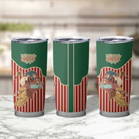Western Yoke Tumbler Cup Befana Merry Christmas Retro Style - Wonder Print Shop