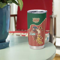 Western Yoke Tumbler Cup Befana Merry Christmas Retro Style - Wonder Print Shop