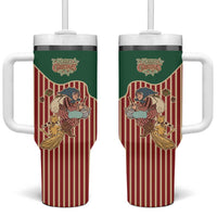 Western Yoke Tumbler With Handle Befana Merry Christmas Retro Style - Wonder Print Shop