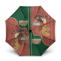 Western Yoke Umbrella Befana Merry Christmas Retro Style - Wonder Print Shop
