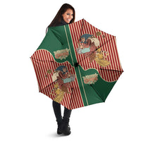 Western Yoke Umbrella Befana Merry Christmas Retro Style - Wonder Print Shop